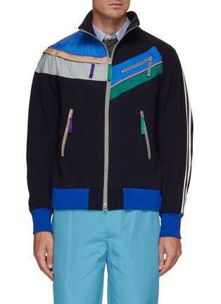 Main View - Click To Enlarge - KOLOR BEACON - Patchwork Jacket