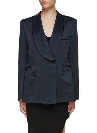 BLAZÉ MILANO | Double Breasted Shawl Lapel Heart Smoking Blazer