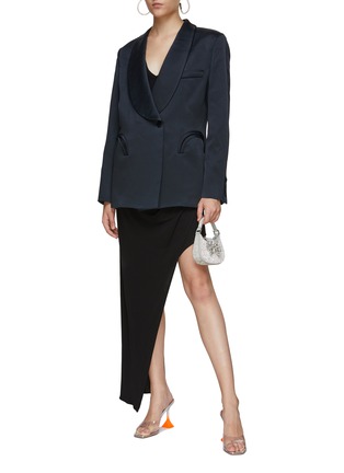 BLAZÉ MILANO | Double Breasted Shawl Lapel Heart Smoking Blazer