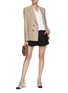Figure View - Click To Enlarge - BLAZÉ MILANO - Jenetta Double Breasted Peak Lapel Charmer Blazer