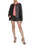 Figure View - Click To Enlarge - BLAZÉ MILANO - Gliss Leather Bolero Jacket