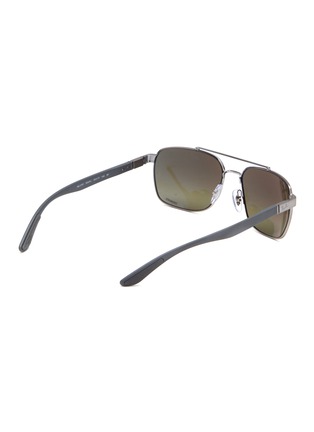 Figure View - Click To Enlarge - RAY-BAN - Metal Rectangular Sunglasses