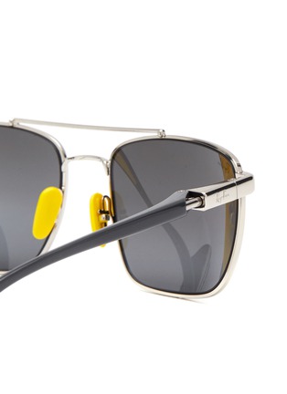 Detail View - Click To Enlarge - RAY-BAN - x Scuderia Ferrari Metal Square Sunglasses