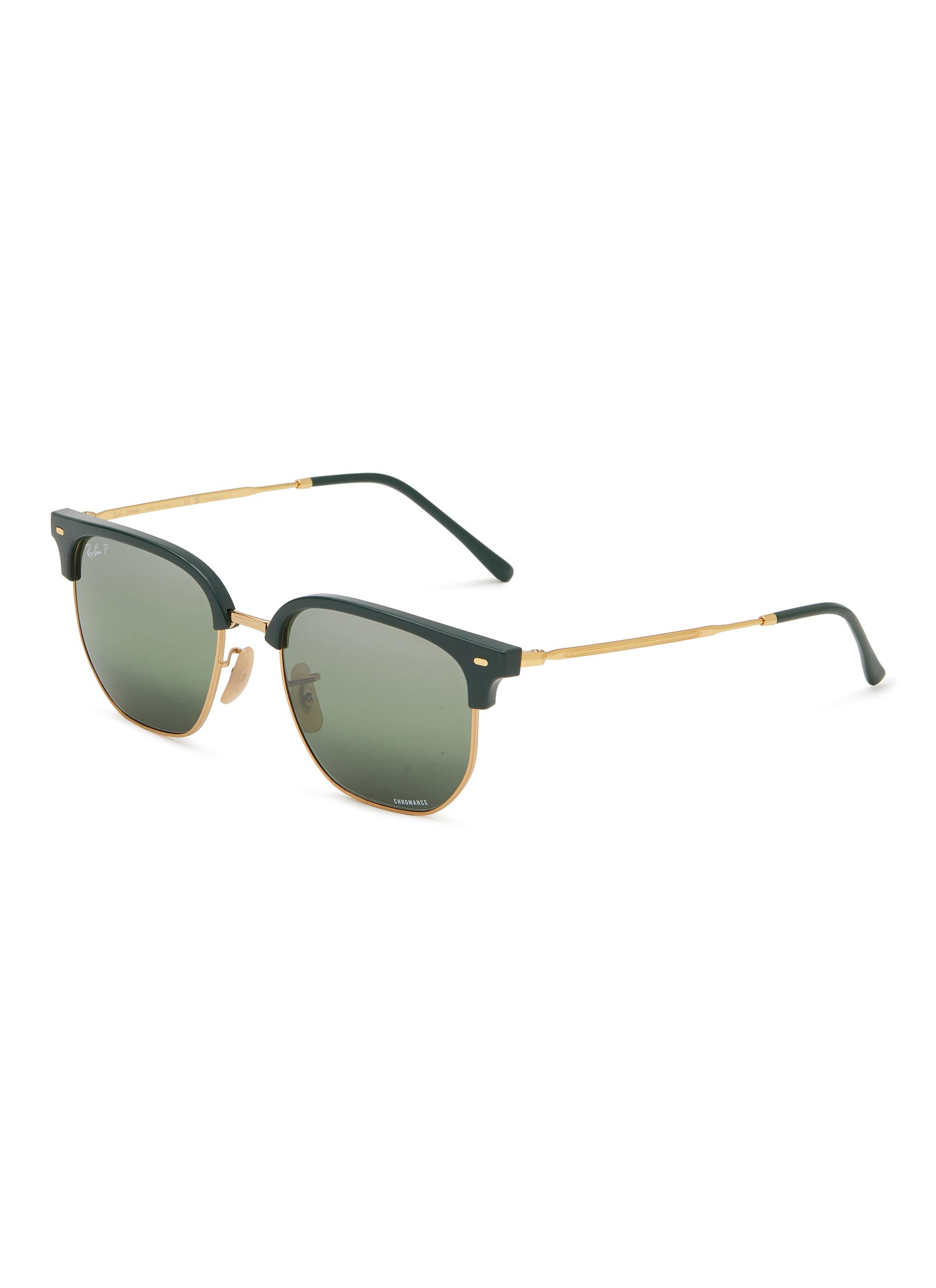 Gradient Lens Metal Wayfarer Sunglasses