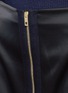 Detail View - Click To Enlarge - RAG & BONE - 'Nettie' felt panel sateen zip-up skirt