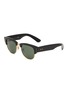 Main View - Click To Enlarge - RAY-BAN - Black Lens Acetate Square Sunglasses