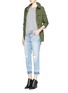 Figure View - Click To Enlarge - CURRENT/ELLIOTT - 'The Fling' exposed button fly jeans