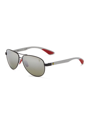 Main View - Click To Enlarge - RAY-BAN - x Scuderia Ferrari Metal Pilot Sunglasses