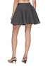 Back View - Click To Enlarge - ALAÏA - Circular Rib Wool Mini Skirt