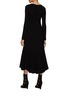 Back View - Click To Enlarge - ALAÏA - Scoopneck Diagonal Knit Midi Dress