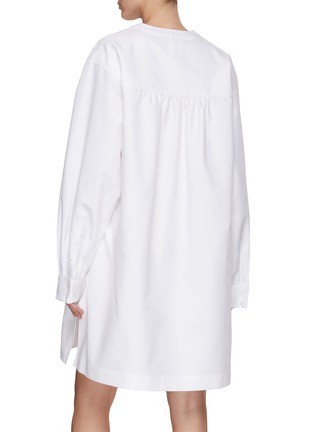 Back View - Click To Enlarge - ALAÏA - Cotton Tunic Dress