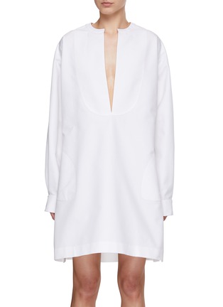 Main View - Click To Enlarge - ALAÏA - Cotton Tunic Dress