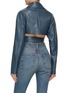 Back View - Click To Enlarge - ALAÏA - Cropped Crossover Belt Leather Jacket