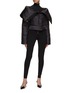 Figure View - Click To Enlarge - ALAÏA - Exaggerated Collar Cropped Puffer Jacket