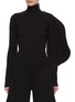 Main View - Click To Enlarge - ALAÏA - Asymmetric Curved Sleeve Knit Sweater
