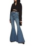Figure View - Click To Enlarge - ALAÏA - Crossover Belt Cropped Hoodie