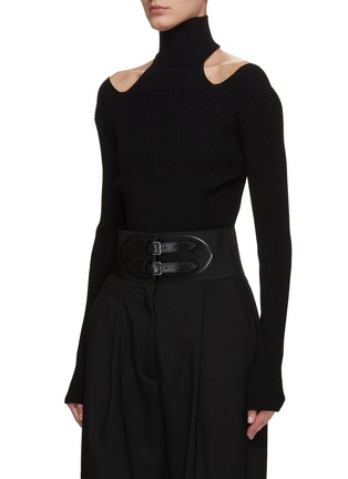 Front View - Click To Enlarge - ALAÏA - Cut Out Open Back Body