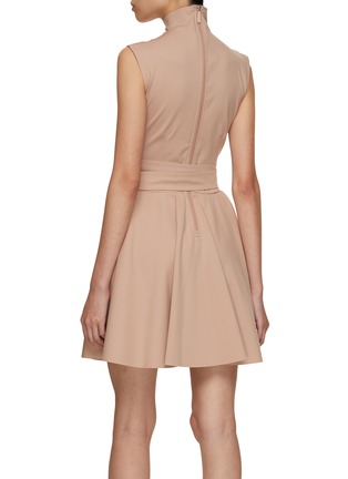 Back View - Click To Enlarge - ALAÏA - Crossover Belt Mini Dress