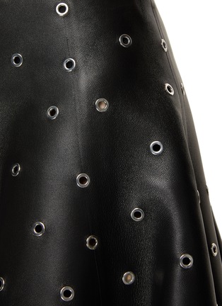  - ALAÏA - Eyelet Leather Skater Skirt