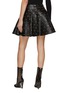Back View - Click To Enlarge - ALAÏA - Eyelet Leather Skater Skirt