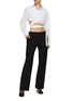 Figure View - Click To Enlarge - ALAÏA - Side Buckled Tailored Pants