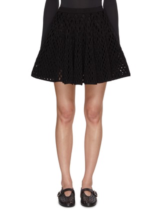 Main View - Click To Enlarge - ALAÏA - Mesh Knit Cage Skirt