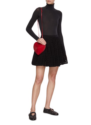 Figure View - Click To Enlarge - ALAÏA - Mesh Knit Cage Skirt
