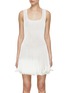 Main View - Click To Enlarge - ALAÏA - Pleated Knit Mini Dress