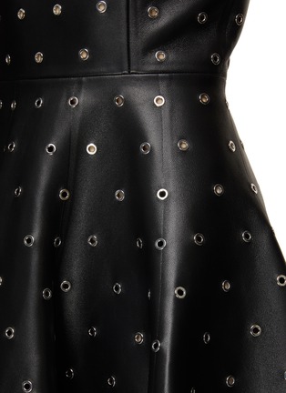  - ALAÏA - Eyelet Leather Skater Dress
