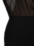  - ALAÏA - Hooded Bi-Fabric Knit Maxi Dress