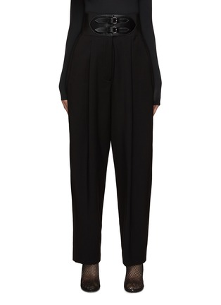 Main View - Click To Enlarge - ALAÏA - Belted Round Pants