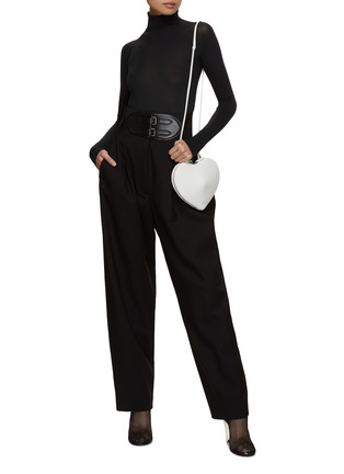 Figure View - Click To Enlarge - ALAÏA - Belted Round Pants