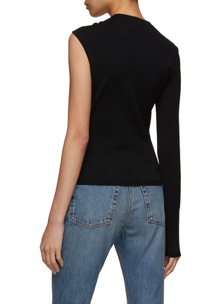 Back View - Click To Enlarge - ALAÏA - Asymmetrical Metal Pin Draped Top
