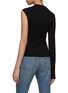 Back View - Click To Enlarge - ALAÏA - Asymmetrical Metal Pin Draped Top