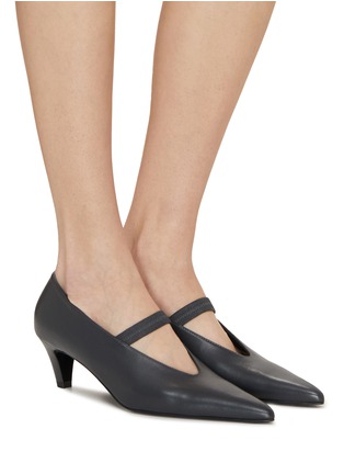 Figure View - Click To Enlarge - TOTEME - Leather Mary Jane Pumps