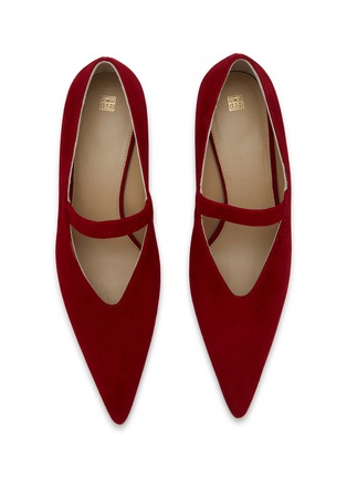 Detail View - Click To Enlarge - TOTEME - Suede Mary Jane Pumps