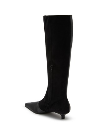  - TOTEME - 35 Suede Panel Leather Knee-High Boots