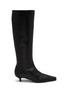 Main View - Click To Enlarge - TOTEME - 35 Suede Panel Leather Knee-High Boots