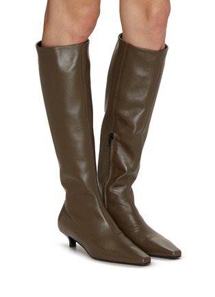 Figure View - Click To Enlarge - TOTEME - 35 Leather Knee-High Boots