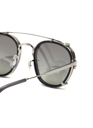 Detail View - Click To Enlarge - OLIVER PEOPLES - Pillow Metal Round Sunglasses