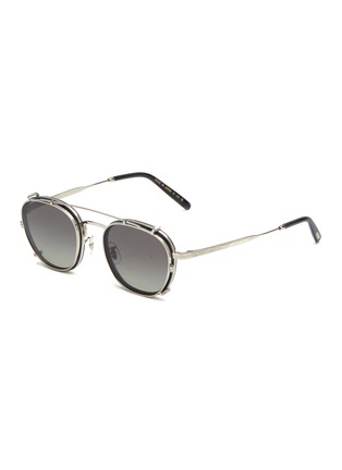 Main View - Click To Enlarge - OLIVER PEOPLES - Pillow Metal Round Sunglasses