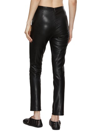 Back View - Click To Enlarge - RAG & BONE - Cropped Leather Pants