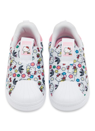 Figure View - Click To Enlarge - ADIDAS - X Hello Kitty Superstar 360 Graphic Slip On Toddlers Sneakers