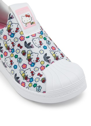 Detail View - Click To Enlarge - ADIDAS - X Hello Kitty Superstar 360 Graphic Slip On Kids Sneakers