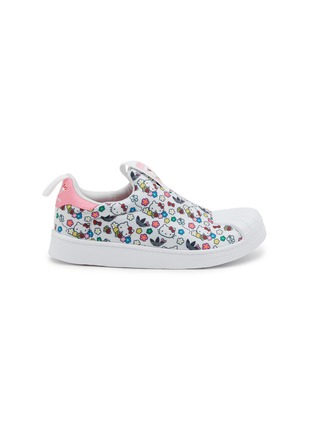 Main View - Click To Enlarge - ADIDAS - X Hello Kitty Superstar 360 Graphic Slip On Kids Sneakers