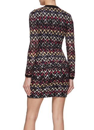 Back View - Click To Enlarge - MISSONI - Zig Zag Lace Cardigan