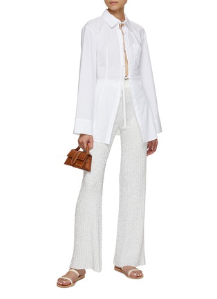 Figure View - Click To Enlarge - MISSONI - Sequin Embellished Flared Trousers