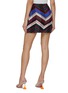 Back View - Click To Enlarge - MISSONI - Zig Zag Motif Wool Mini Skirt
