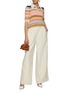 Figure View - Click To Enlarge - MISSONI - Striped Mohair Alpaca Short Sleeve Polo