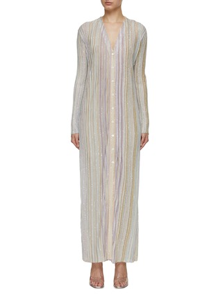 Main View - Click To Enlarge - MISSONI - Sequin Embellished Long Cardigan